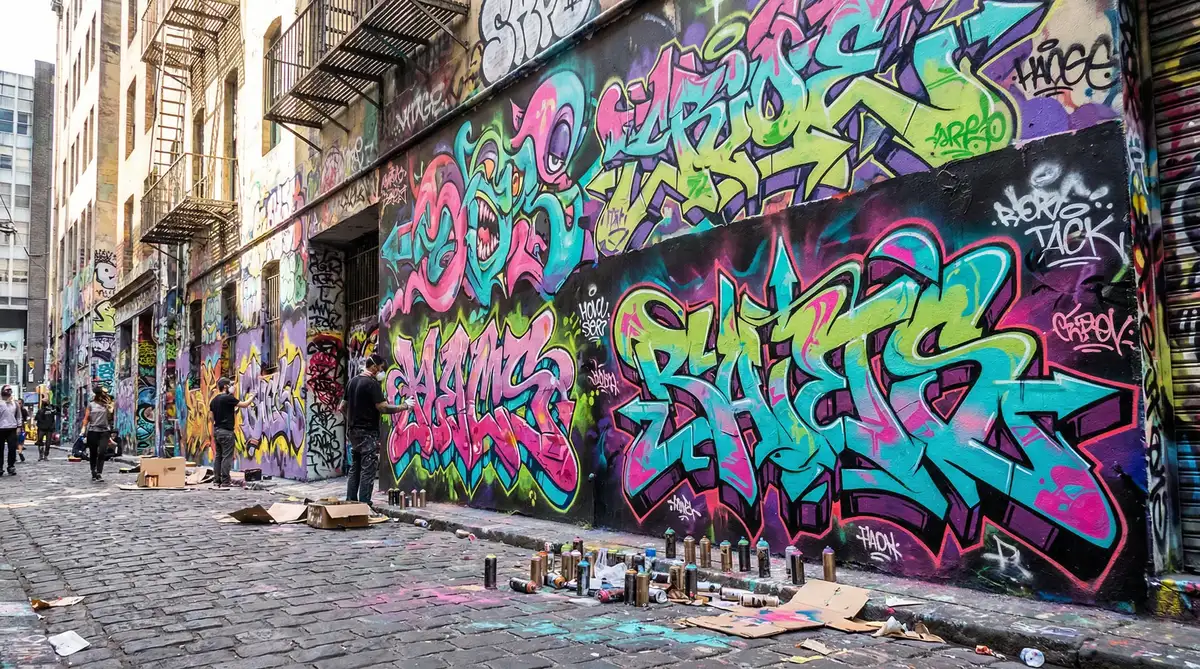 宝宝的扇贝真会夹 - 城市涂鸦艺术巷